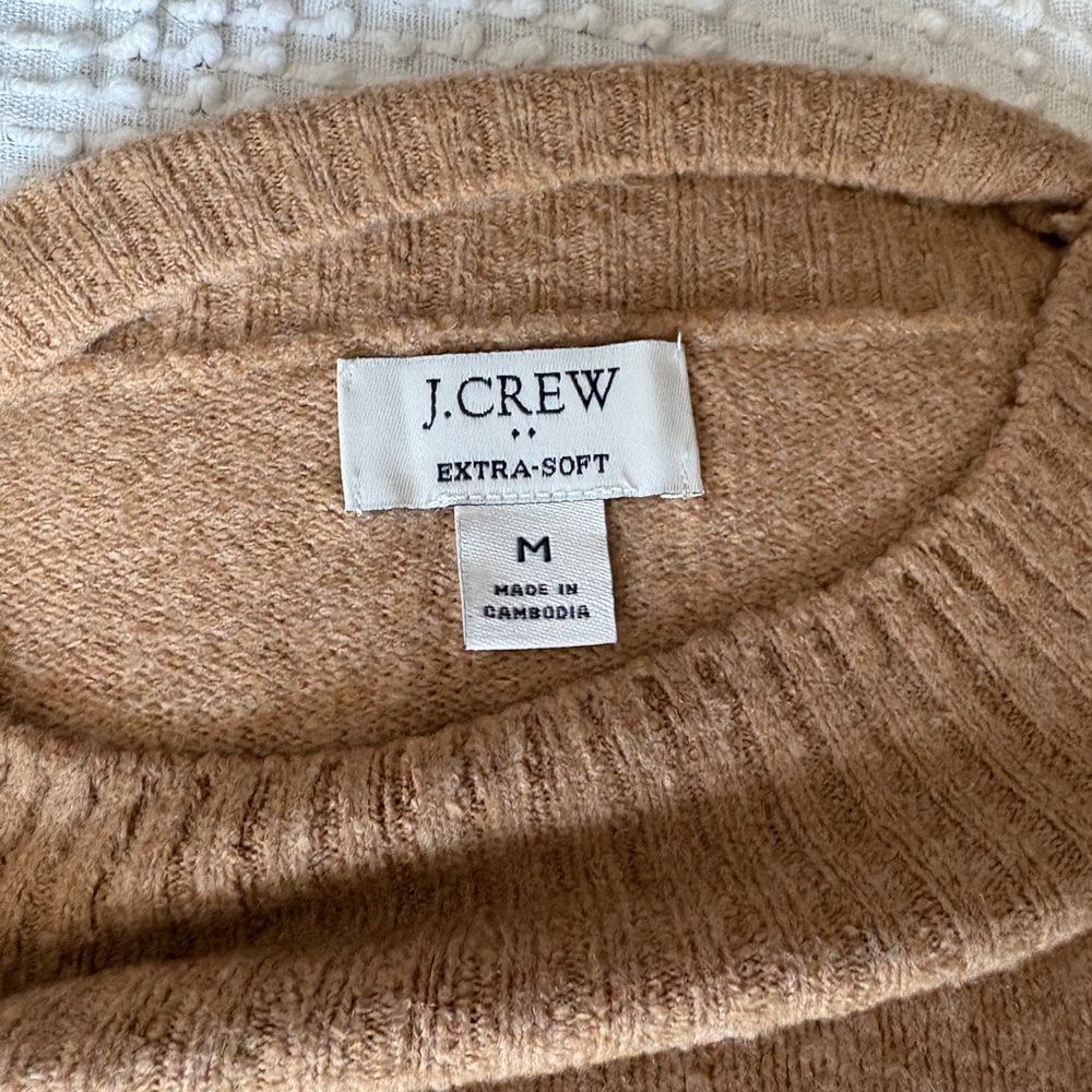 J. Crew Women's Cozy Camel Sweater Dress
